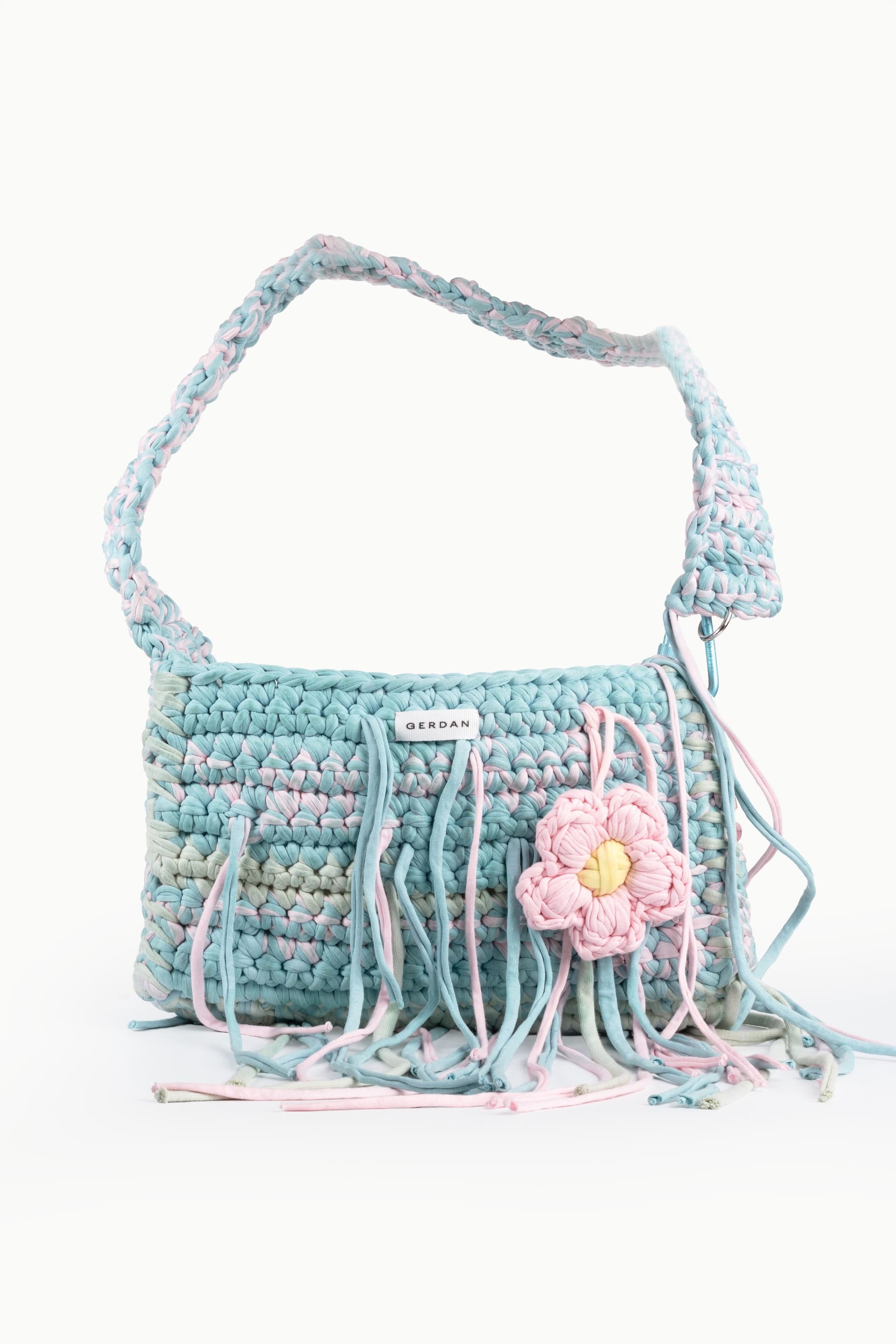 Large Woven Bag Dreamy — Azure — view 2