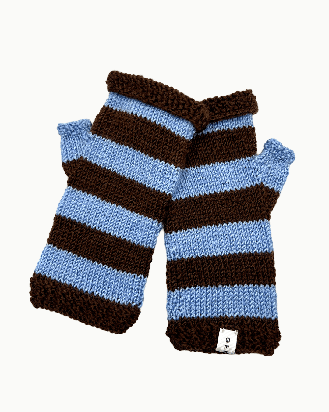 Striped Fingerless Gloves