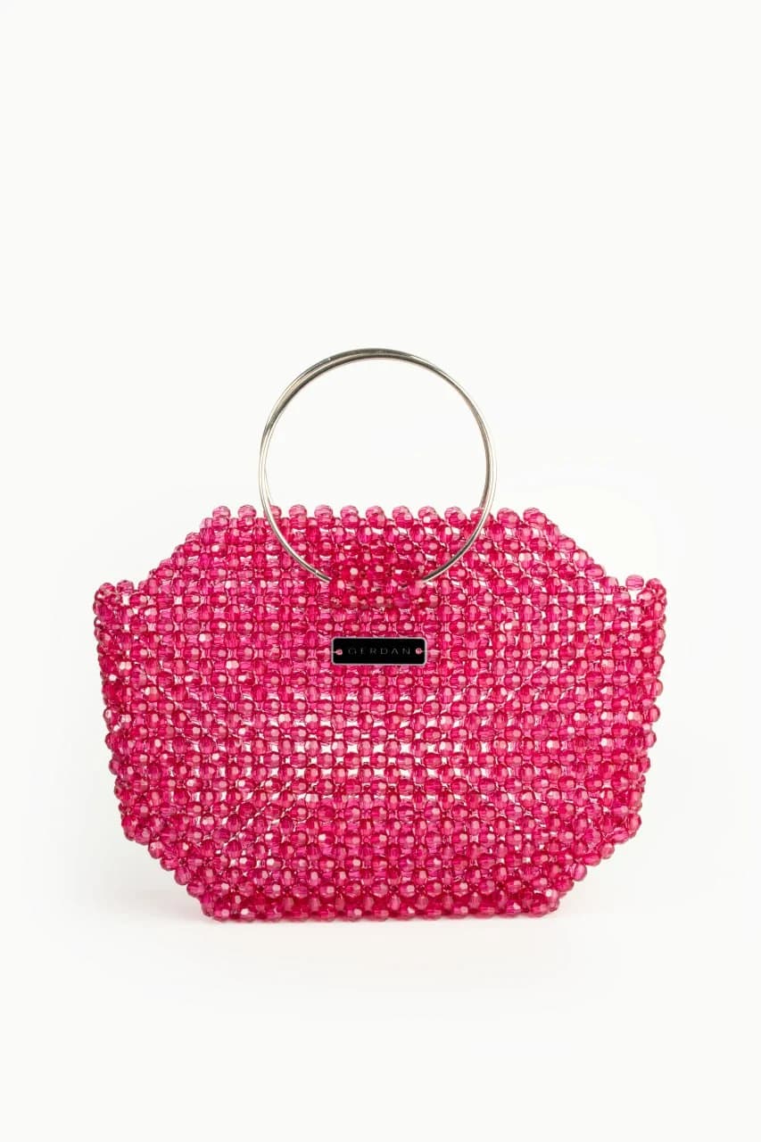 Beaded Bag Desire — Rasberry