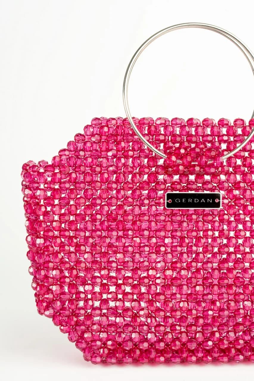 Beaded Bag Desire — Rasberry — view 2