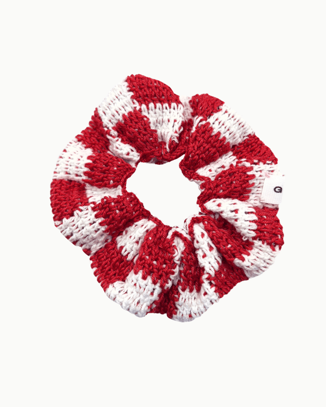Hair Band Checkers — Red