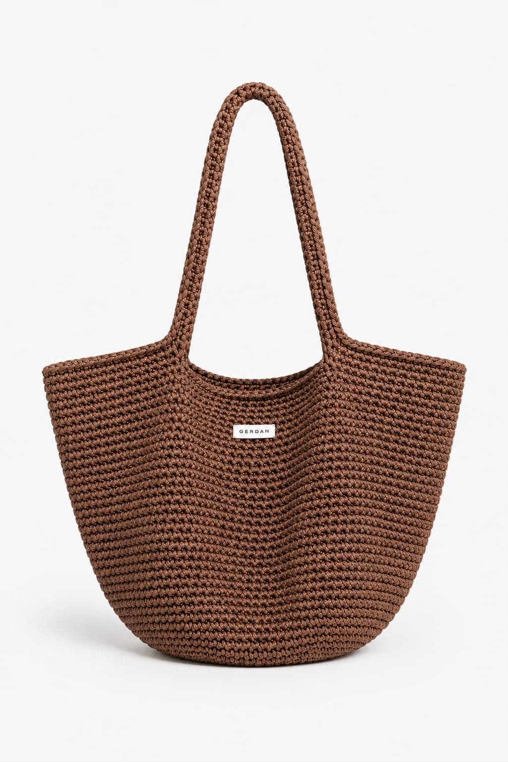 Knitted Large Tote Bag — Coconut — view 2