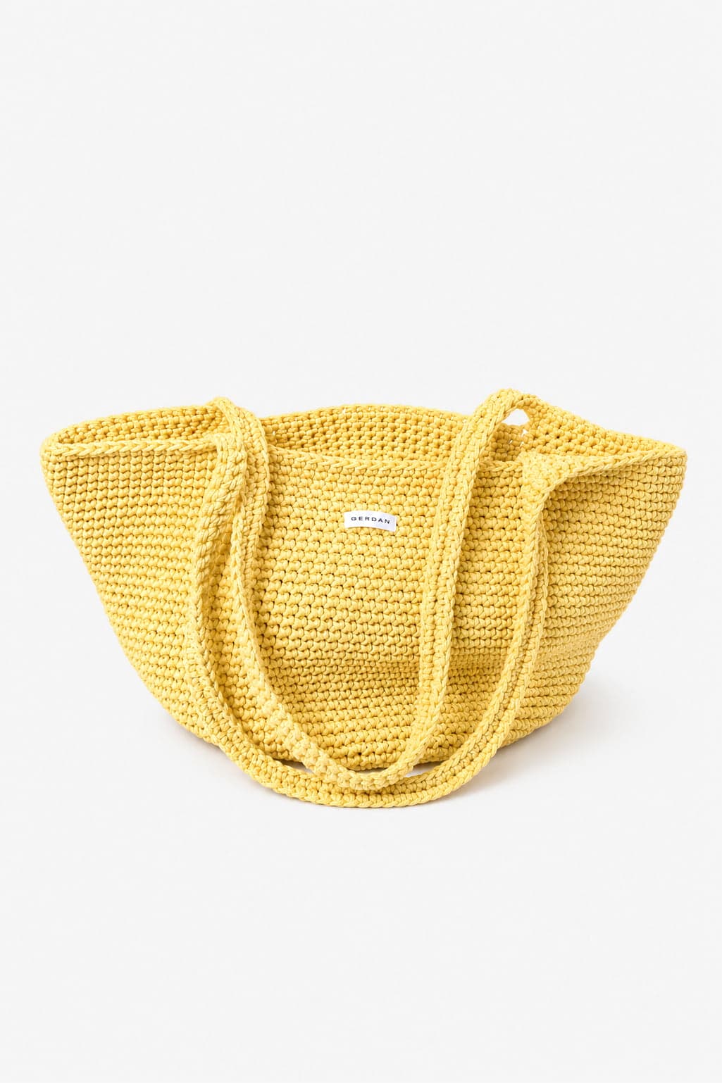 Knitted Large Tote Bag — Melon — view 2