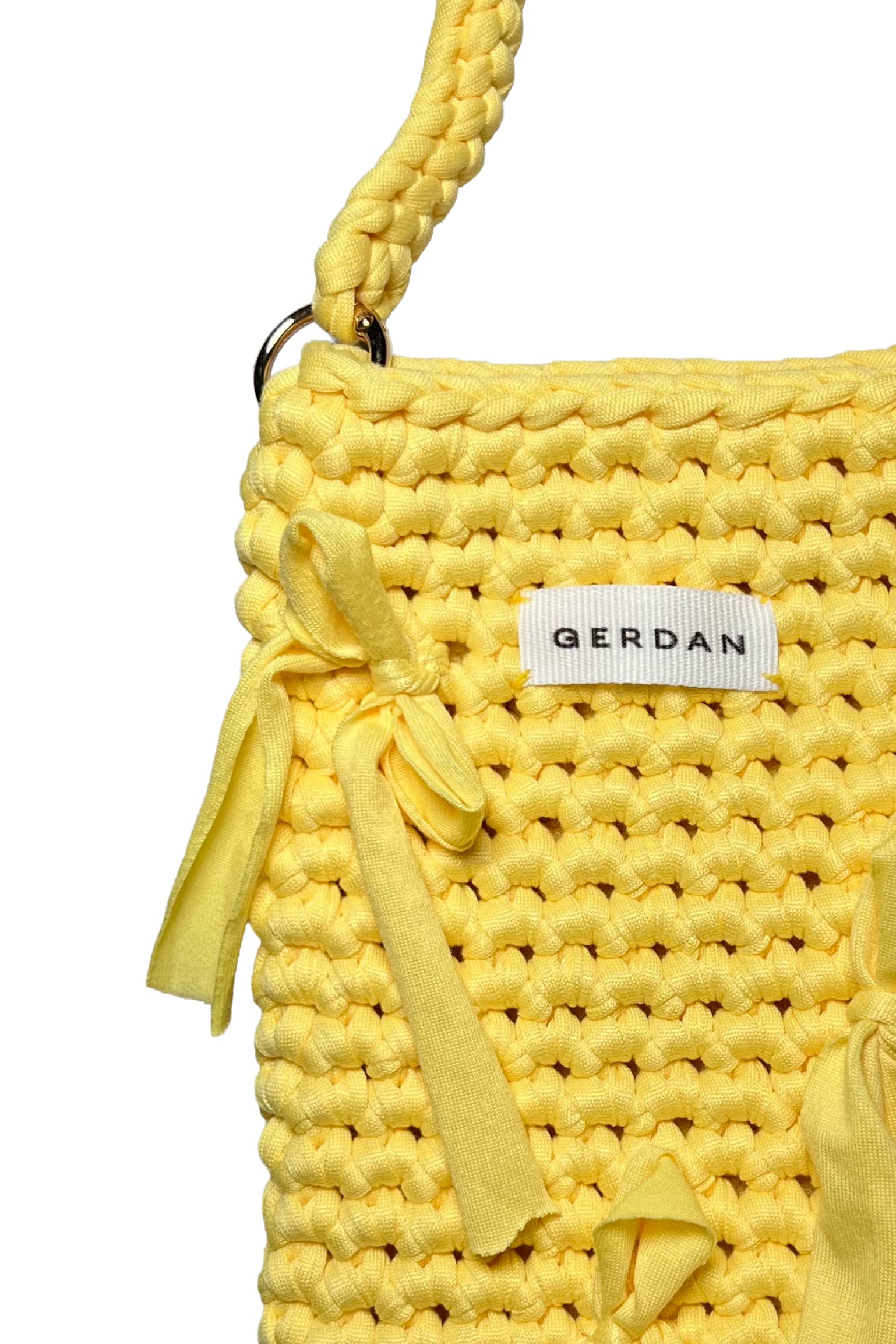 Knitted Phone Case — lemon — view 2