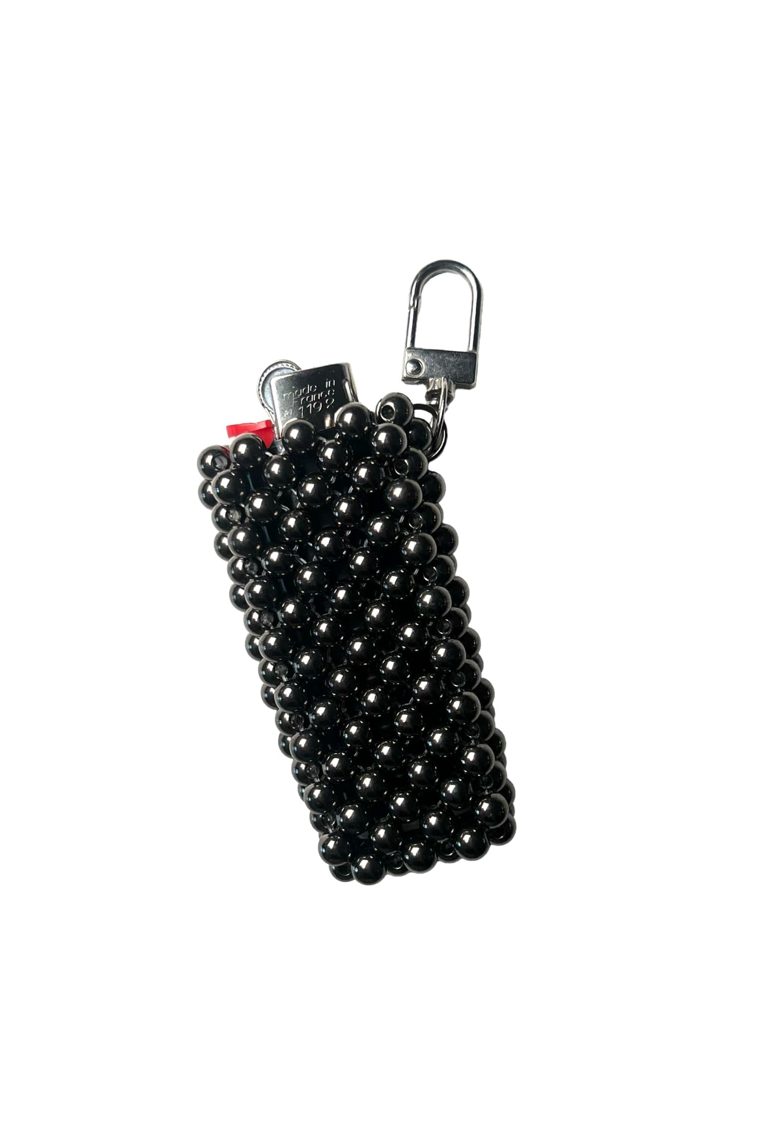 Keychain case for pomade — metallic